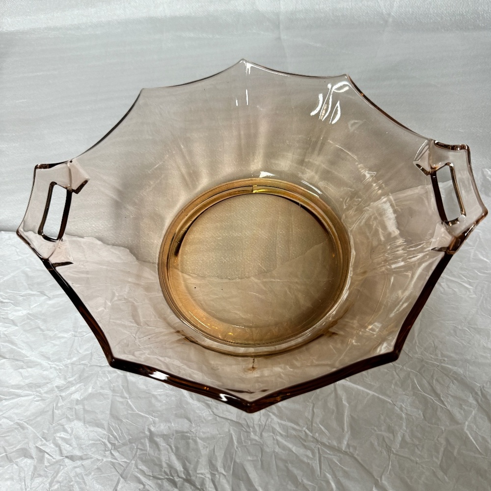 collectable pink depression glass price is for both pieces